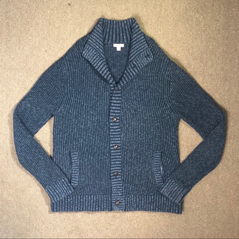 MERONA Blue Knit Button up Cardigan